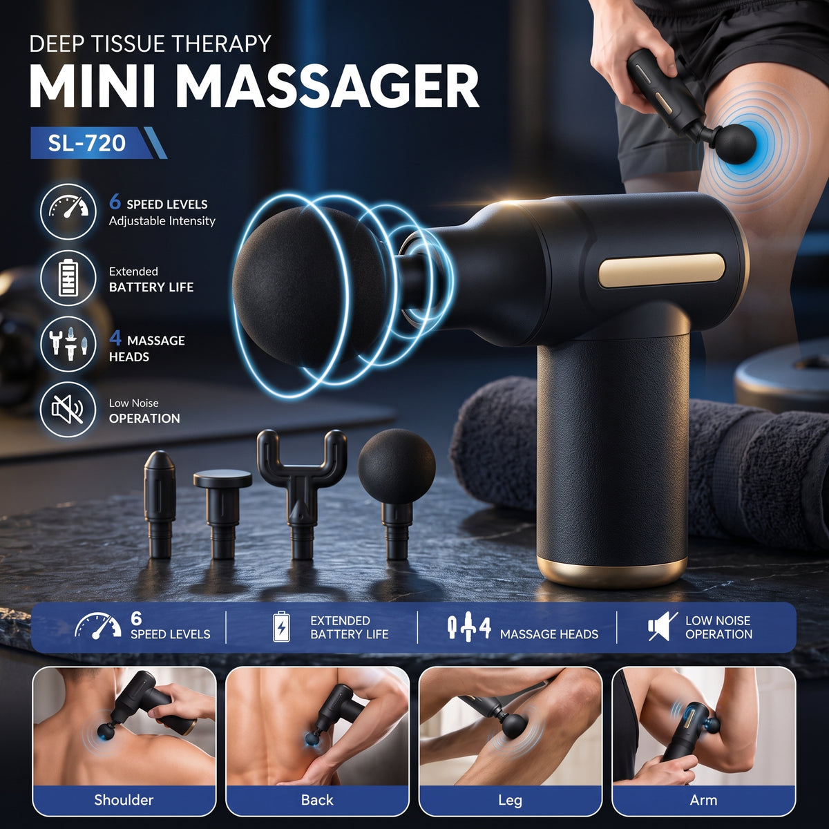 Mini Body Massage Gun SL-720 (Original Version)