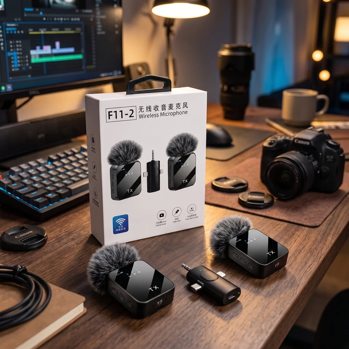F11-2 Dual Wireless Microphone Set
