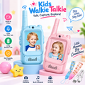 Kids Video Walkie Talkie 2-Way Intercom Set – 2.0" Screen, Built-in Camera, No SIM/Internet Required, Type-C Rechargeable Wireless Toy for Children