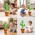 HelloKimi Singing Dancing Cactus Plush Toy for Kids Rechargeable