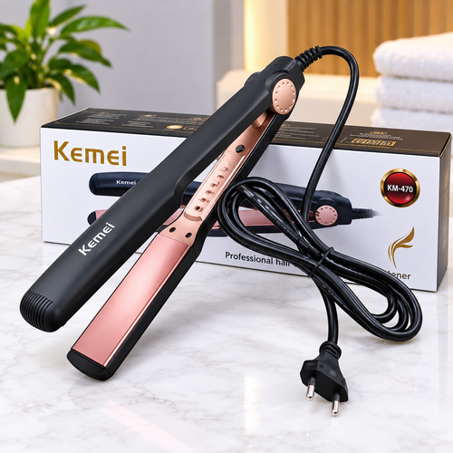 Kemei KM-470 Professional Beauty Hair Straightener For Women