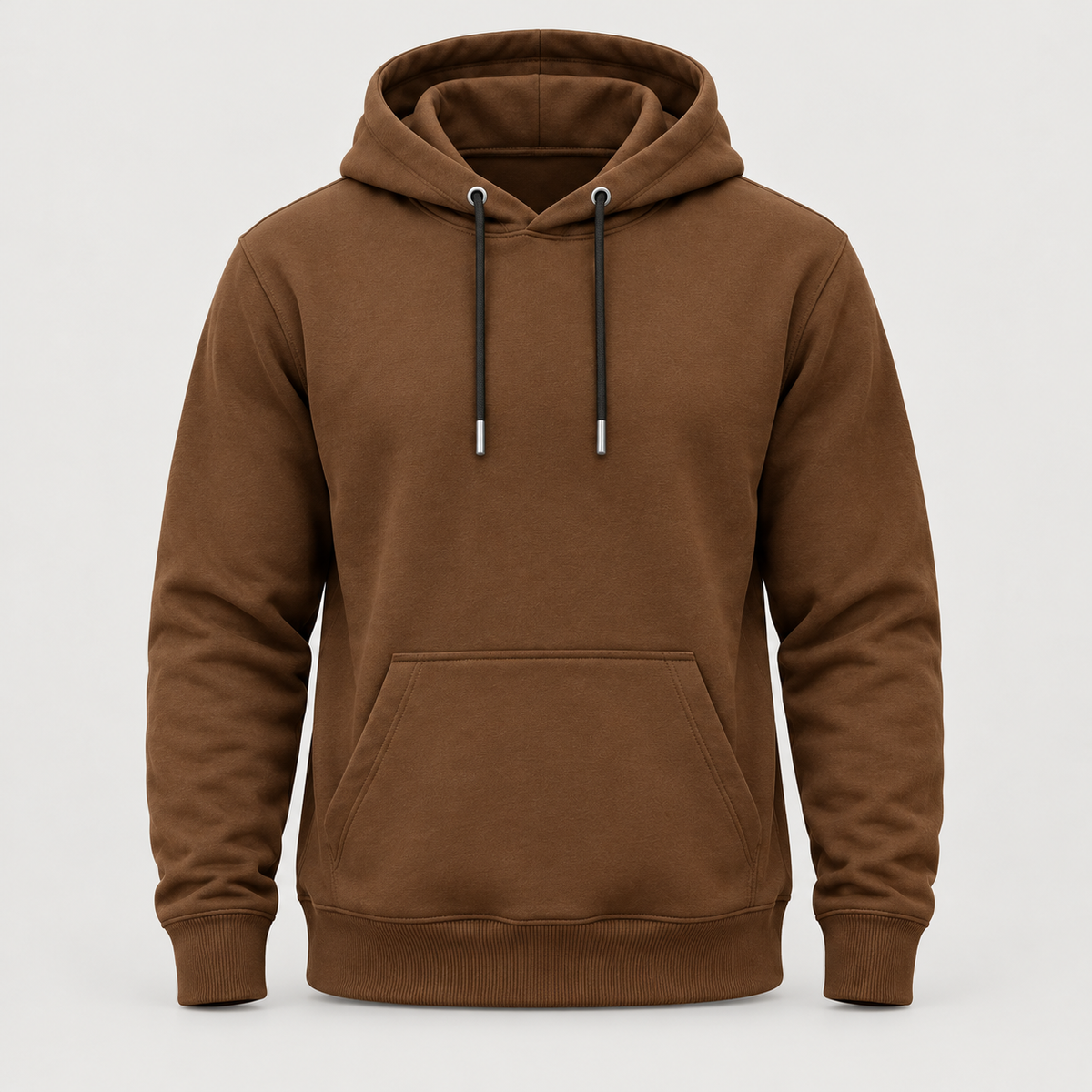 Premium Solid Color Pullover Hoodie for Men Without Print Solid Colour