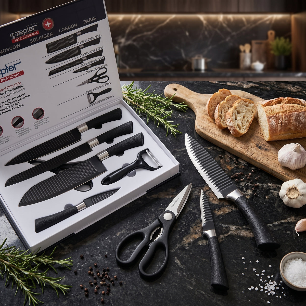 Zepter Kitchen Knife Set 6 Pcs (original)